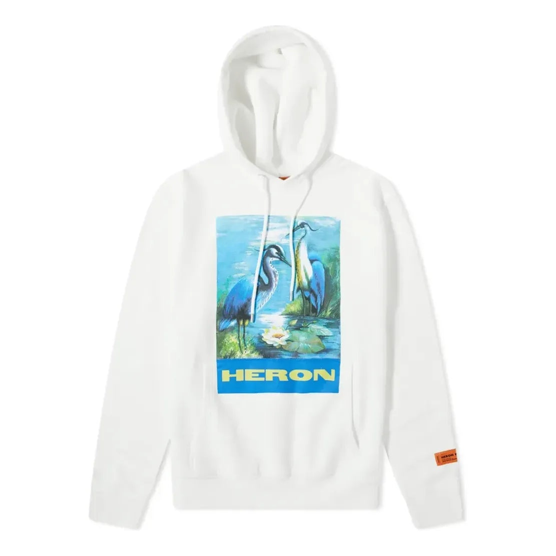 HERON PRESTON SS21 Herons Popover Hoodie 'White Multi-color' HMBB004F198080010288 - 1