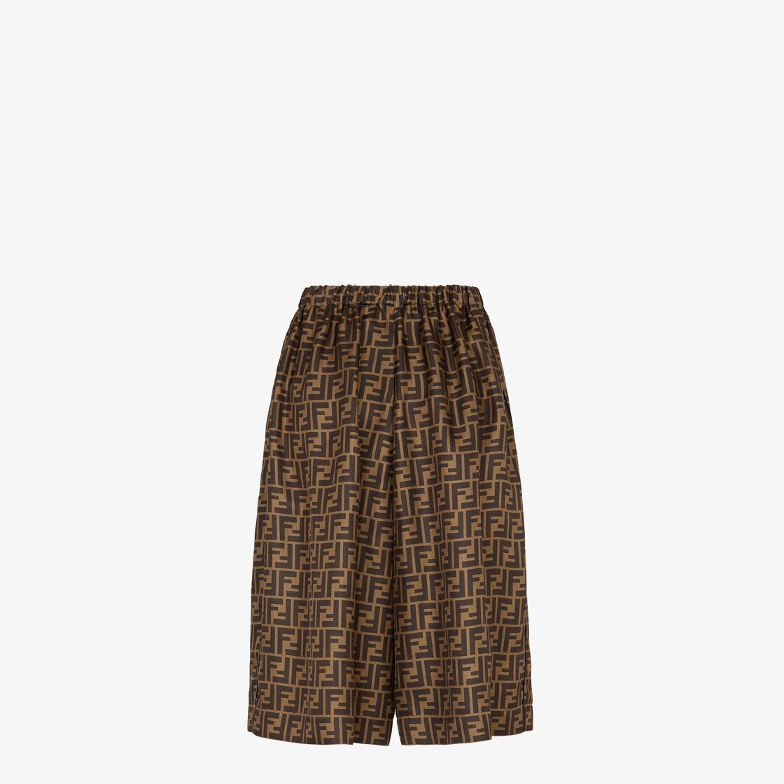 Brown twill Bermudas - 2