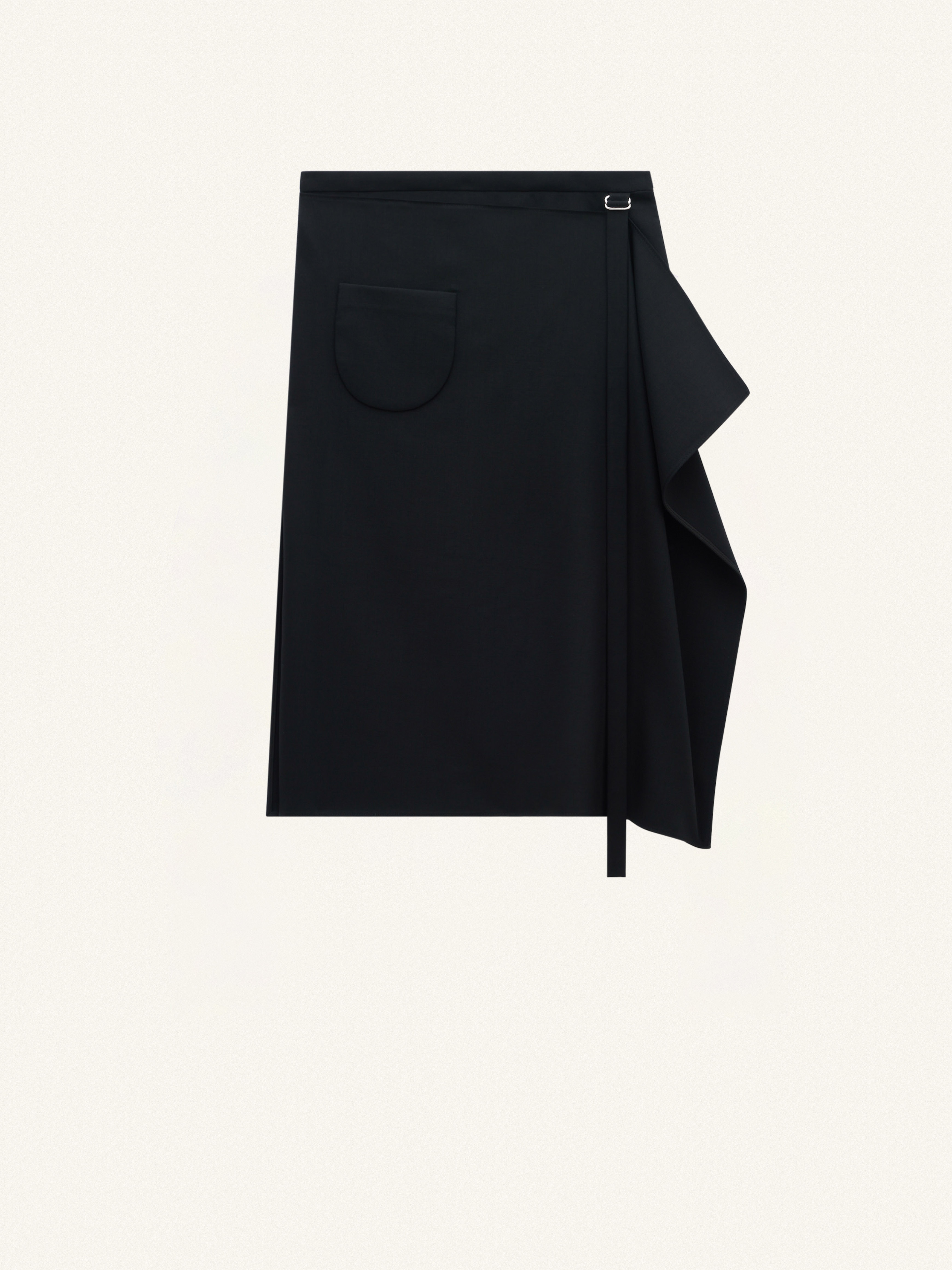 TAILORED FOLDED MIDI SKIRT - 1