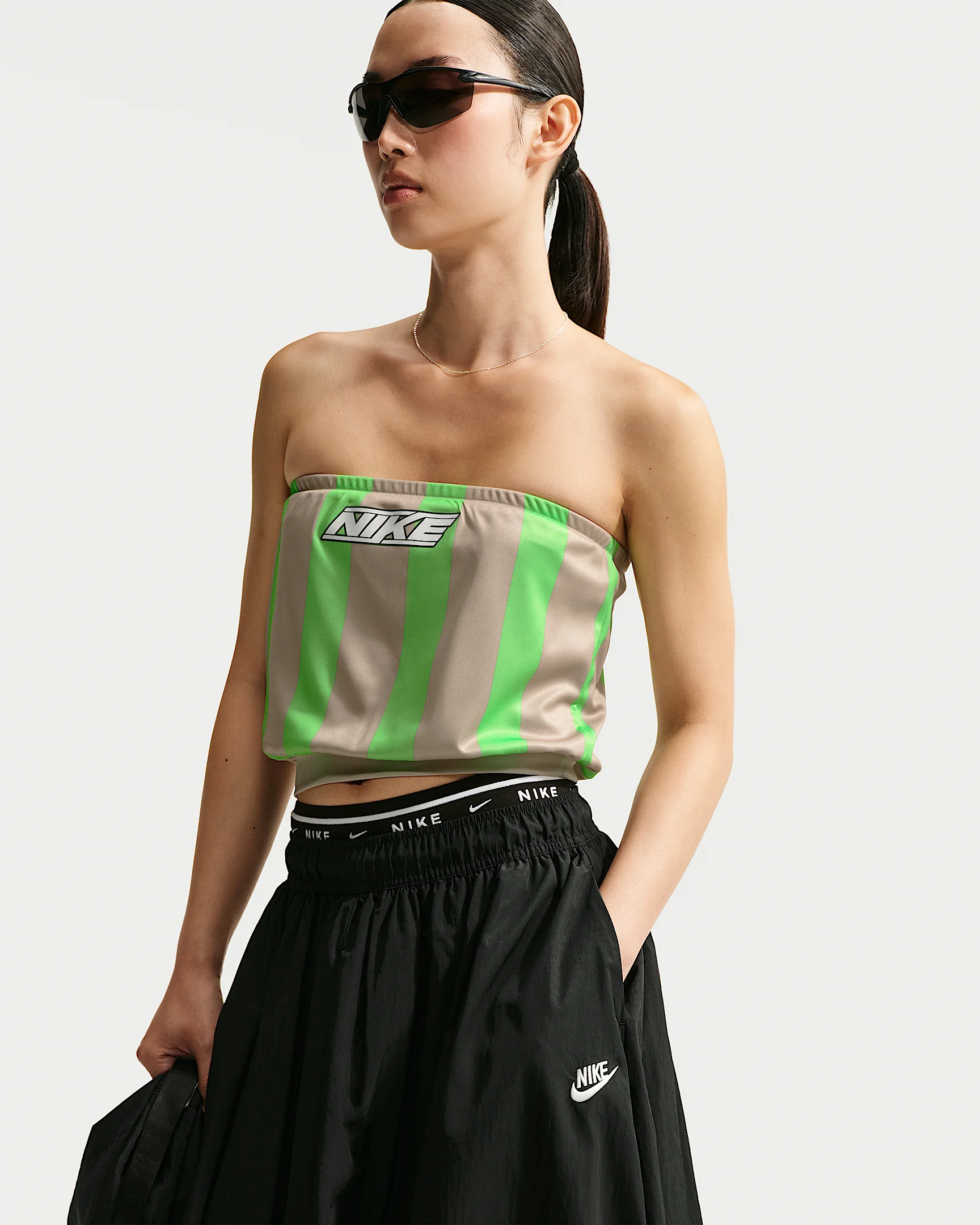 Nike Sportswear Women's Slim Striped Jersey Tube Top - 1