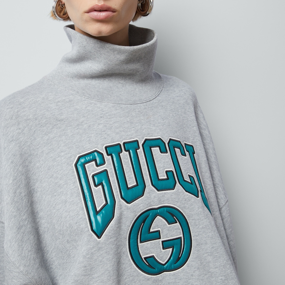 Jersey sweatshirt with embroidery - 3