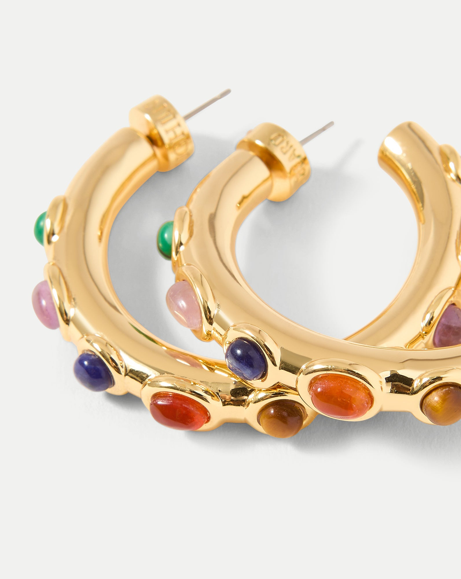 CABOCHON EMBELLISHED HOOP - 4