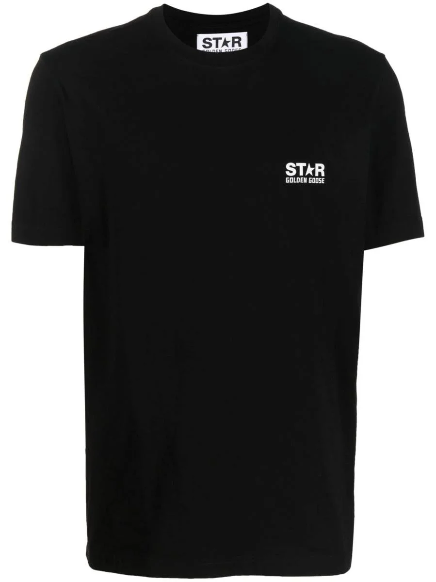 Golden Goose Star M`S Regular T-Shirt / Logo/ Big Star Back/ Blackboard Clothing - 1