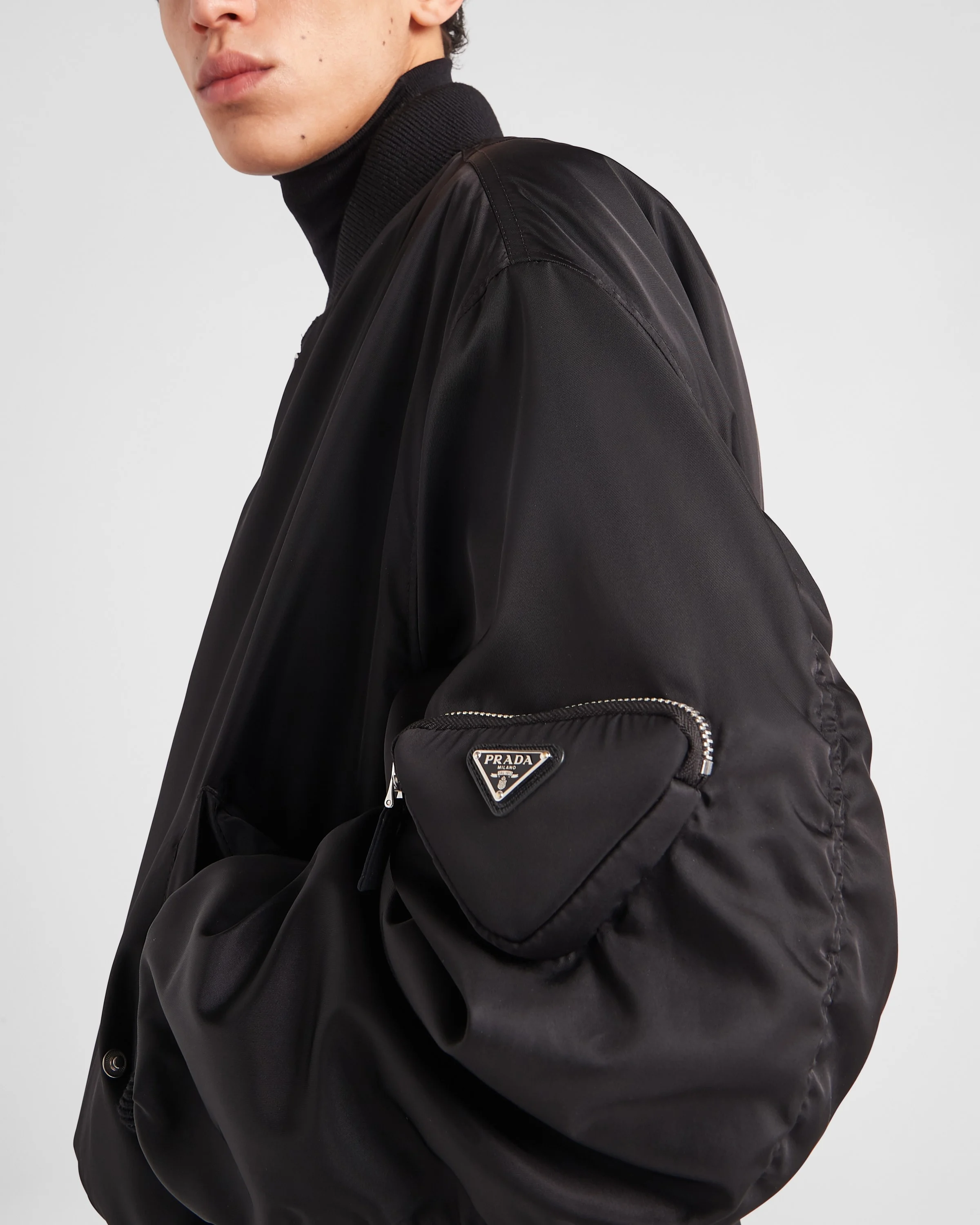 【定価62.4万】PRADA NYLON KNIT BOMBER COAT 定価62.4万】PRADA NYLON KNIT BOMBER COAT 定価62.4万】PRADA