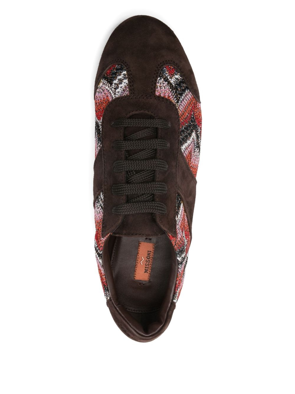patterned suede trainers - 4