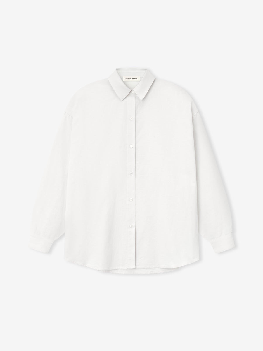 Womens Relaxed Oxford Shirt - 1