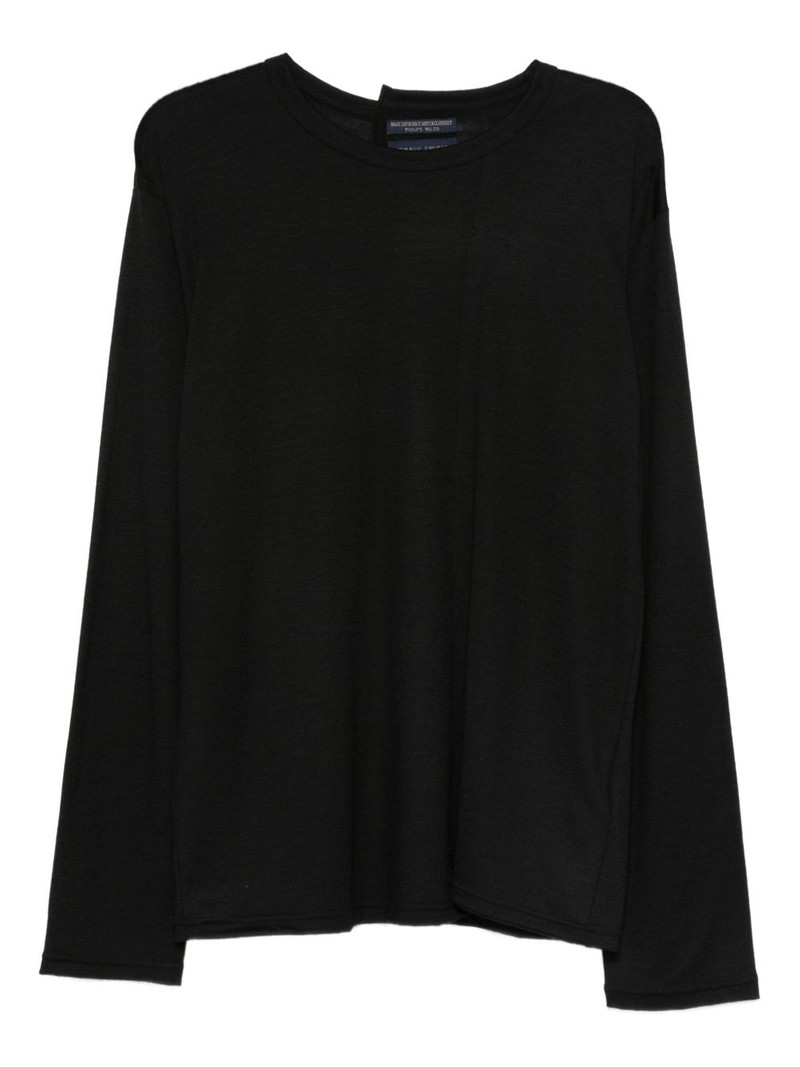 long-sleeve wool T-shirt 1