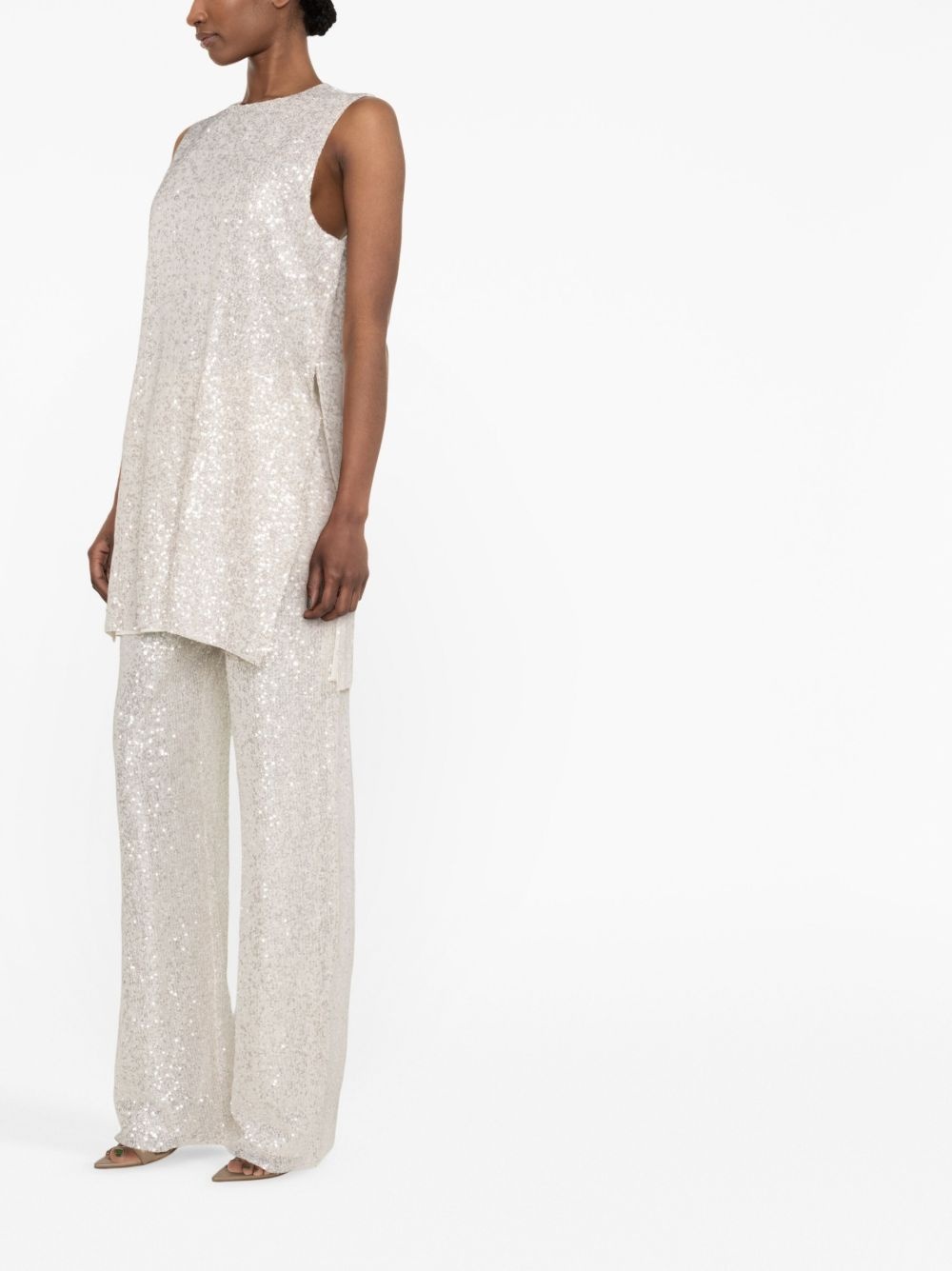 sequin-embellished pant - 3