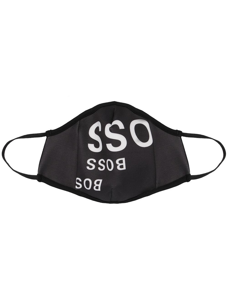 logo print face mask 1