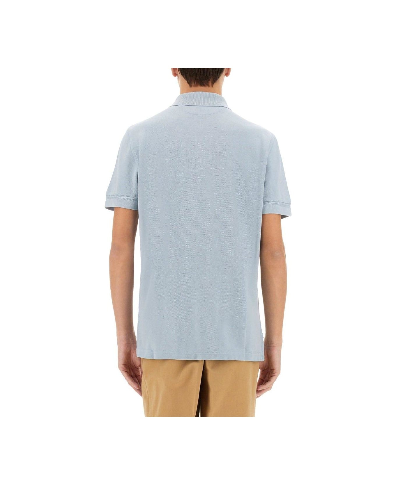 Logo Embroidered Short-sleeved Polo Shirt - 2