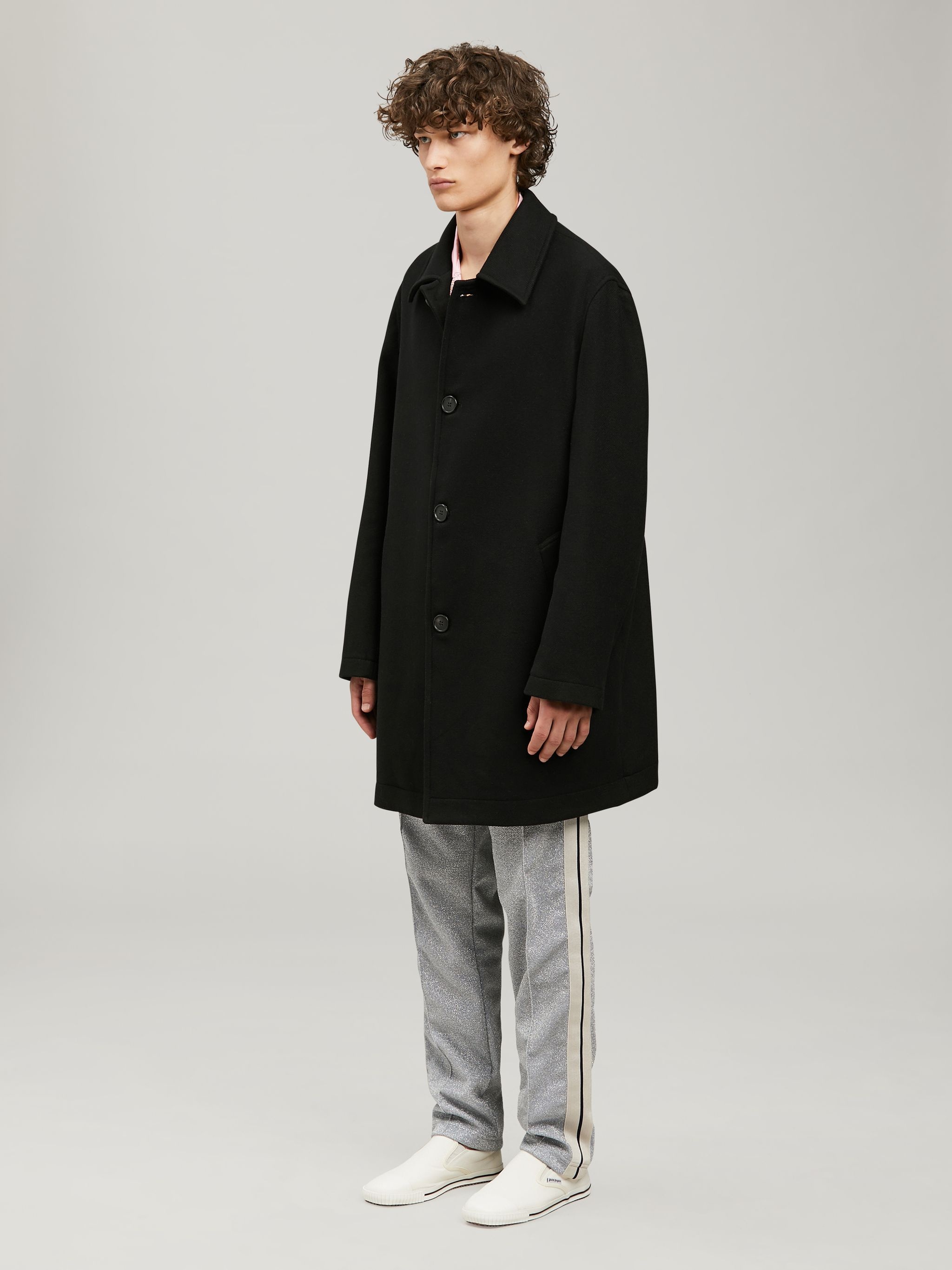 CURVED LOGO COAT - 4