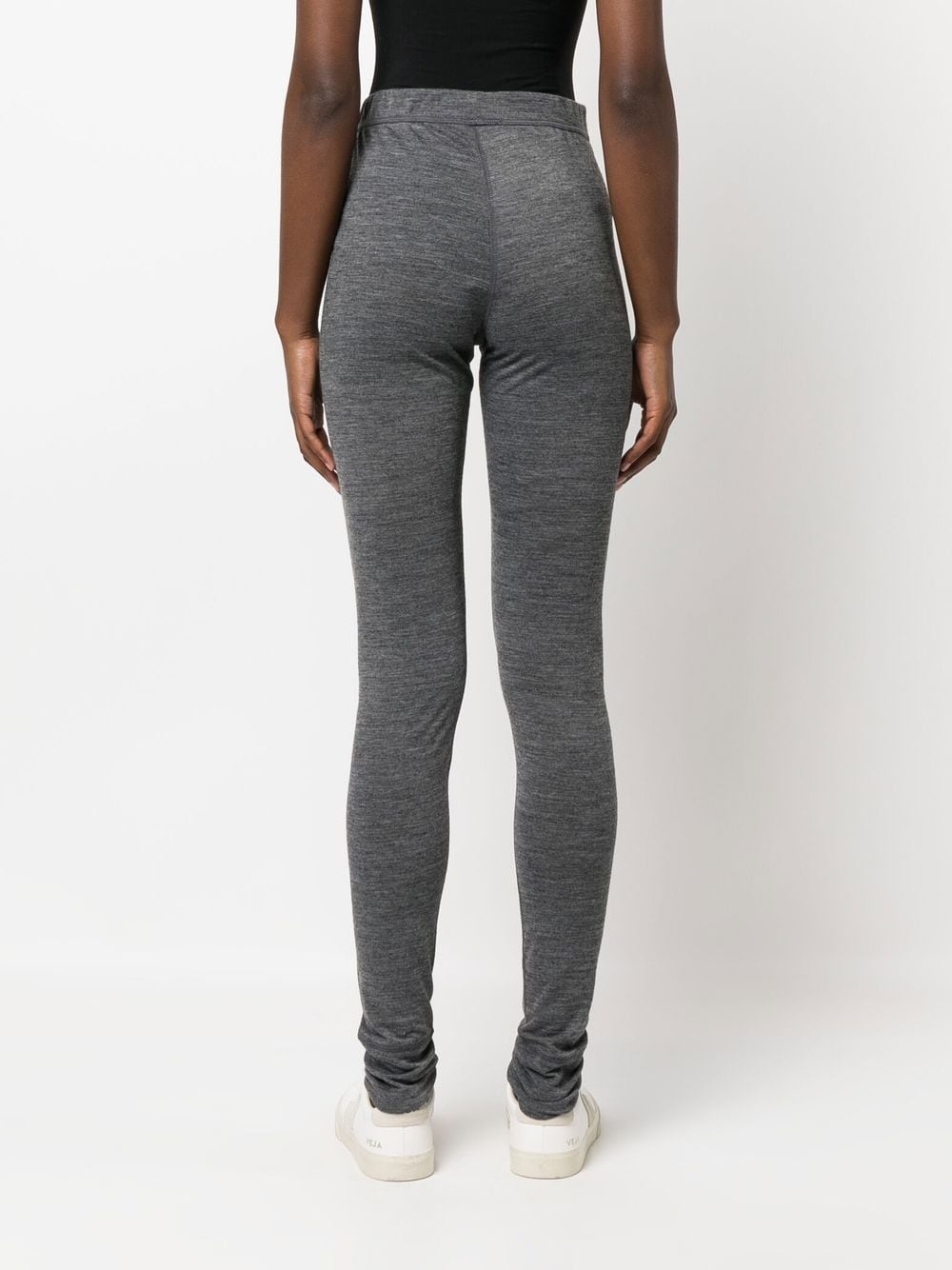 melange effect leggings - 4