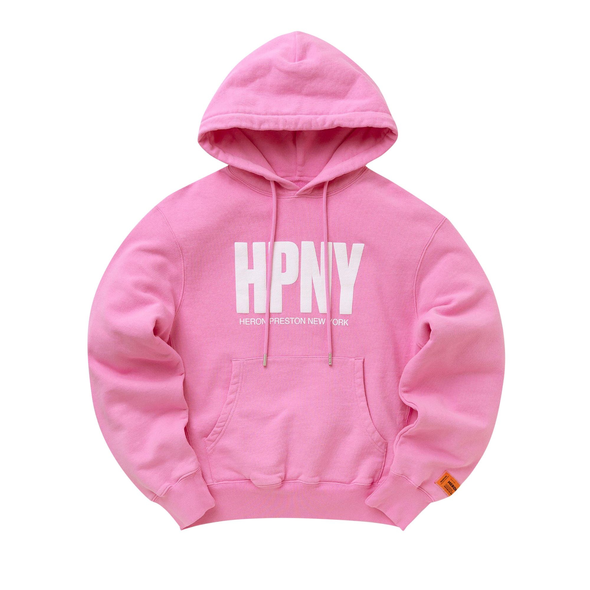 Heron Preston Logo Hoodie 'Fuchsia/White' - 1