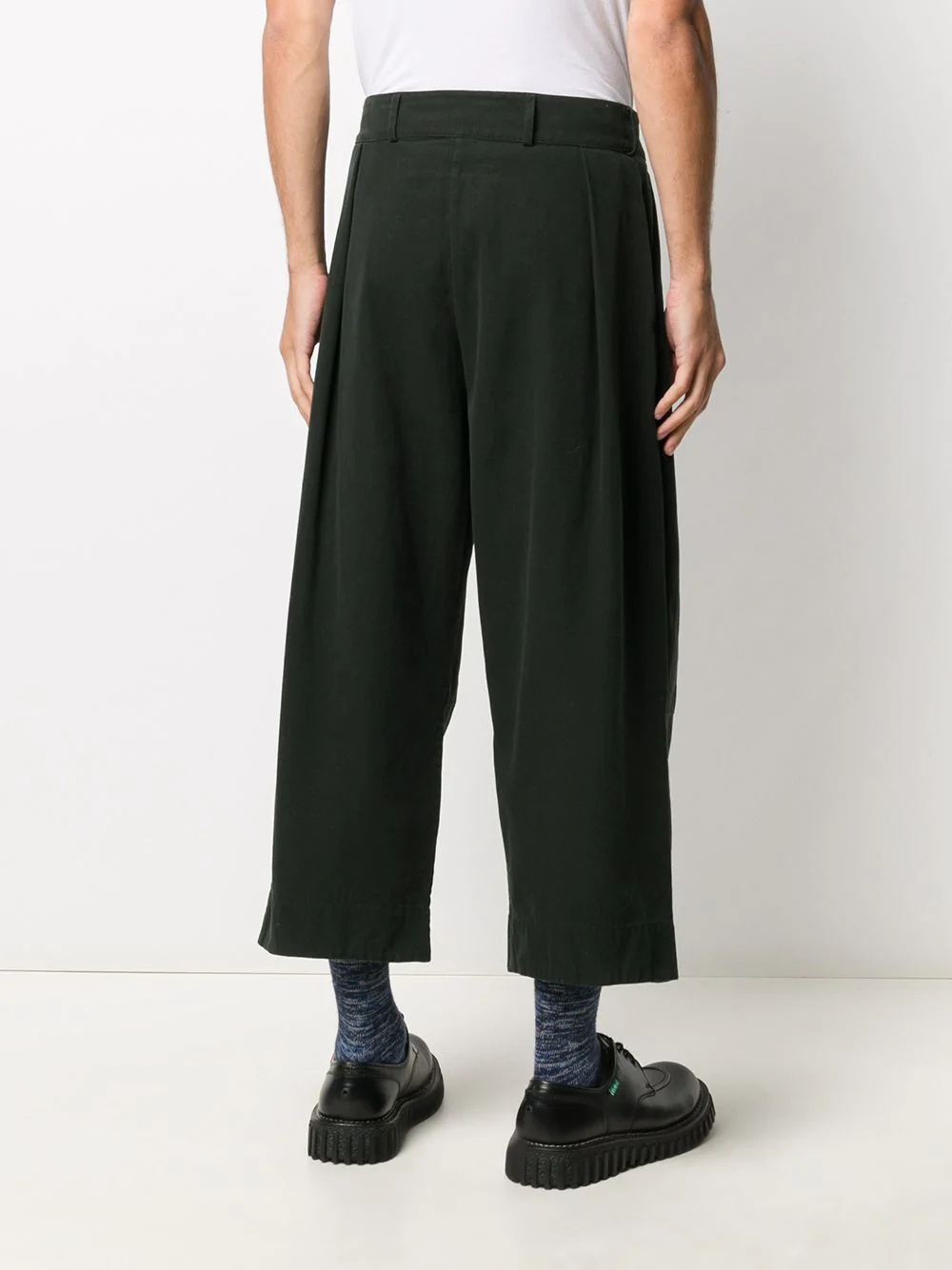 wide leg cropped trousers - 5