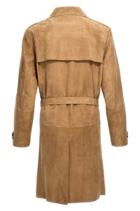 トレンチコート Brunello Cucinelli Trench In Nylon Suede trench coat for Man in Night | Brunello Cucinelli