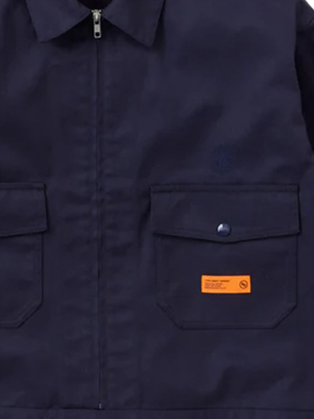 flap-pocket zip-front shirt jacket - 2