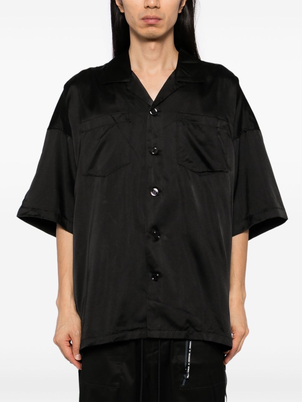 skull-embroidered shirt - 4