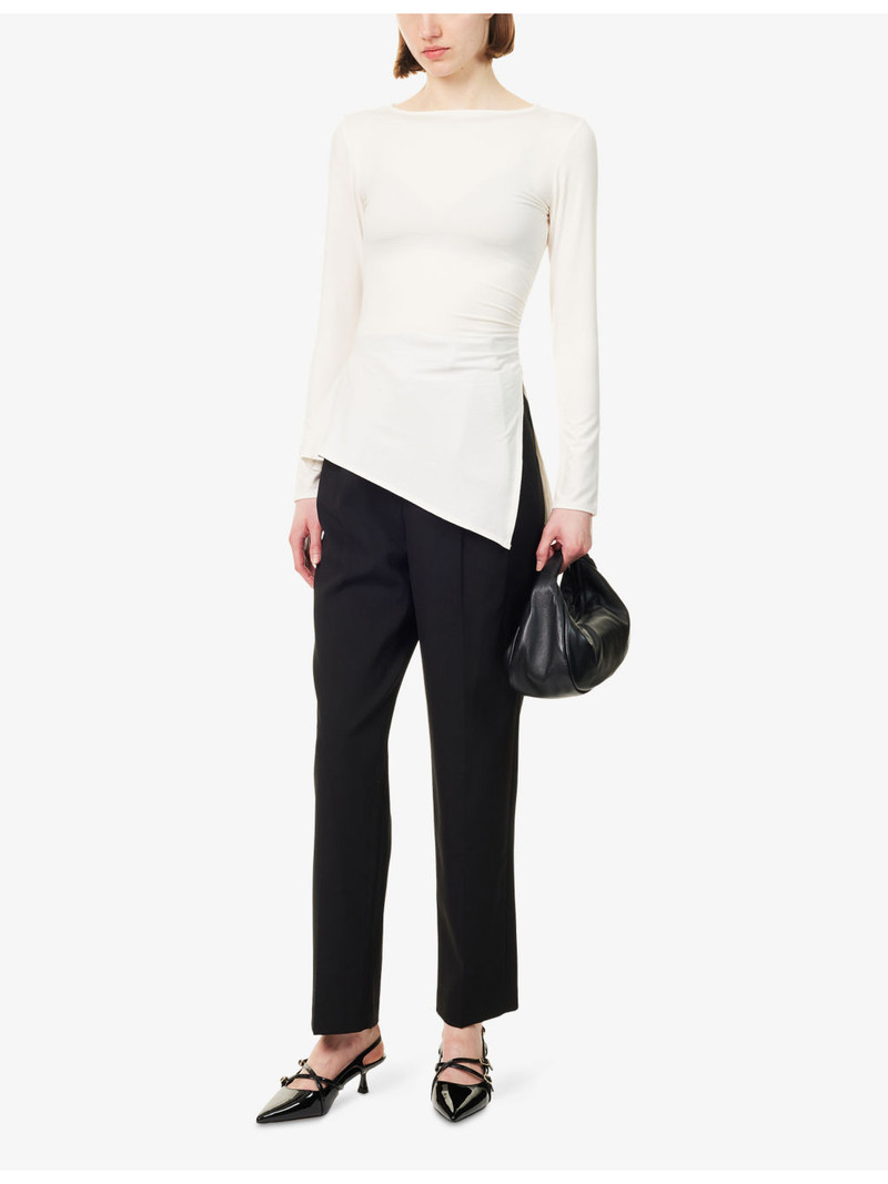 Reformation Margot Split-Seam Stretch-Jersey Top outlook