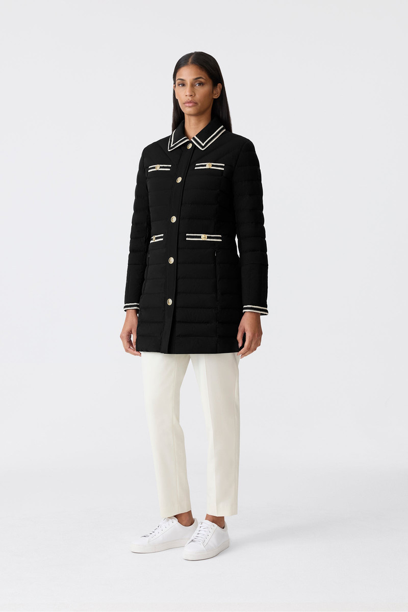 MACKAGE PRECIOUS Long Down Coat with Crochet Detailing outlook