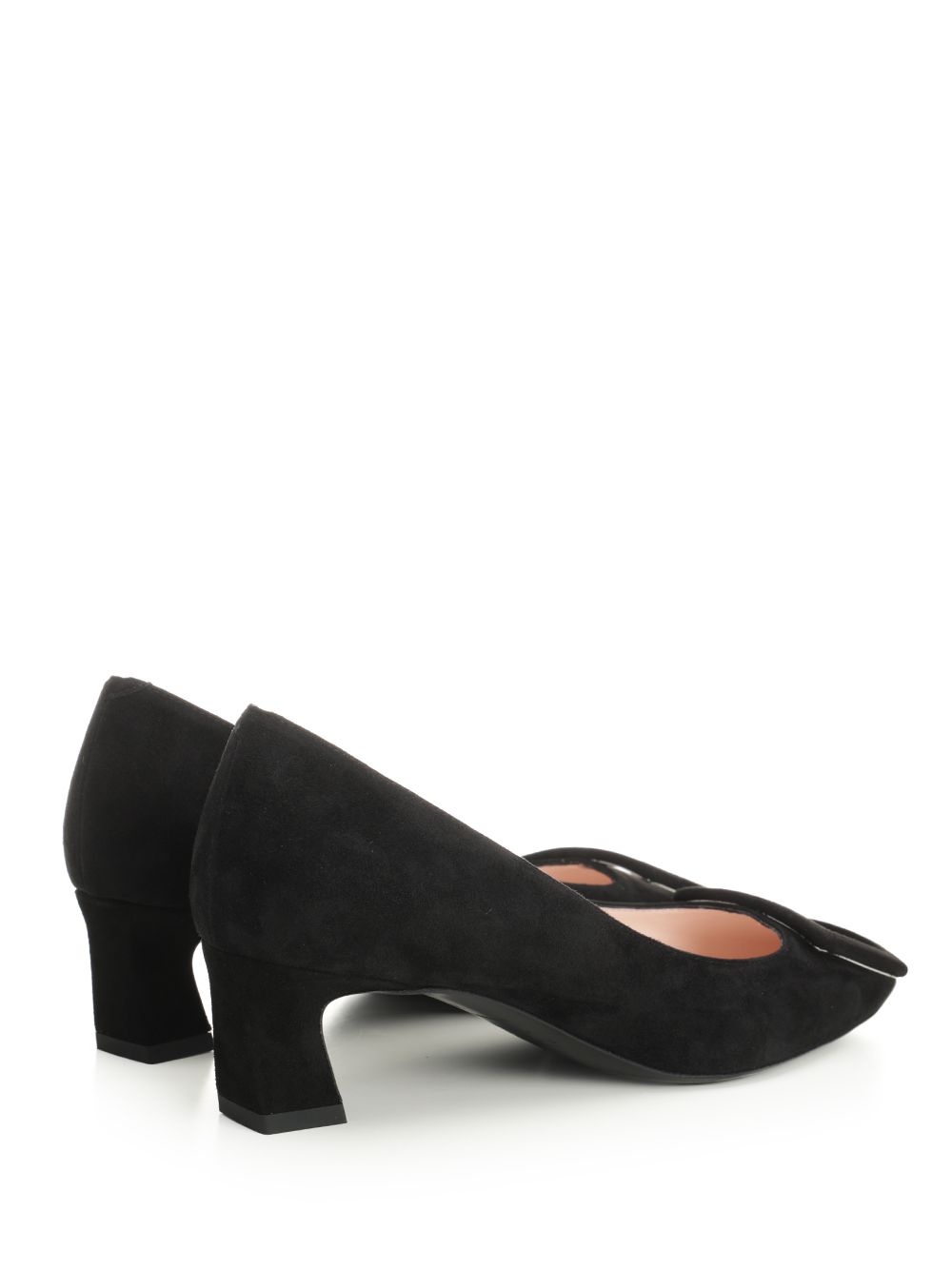 Trompette Covered Buckle Dec 45 Pumps Black - 3