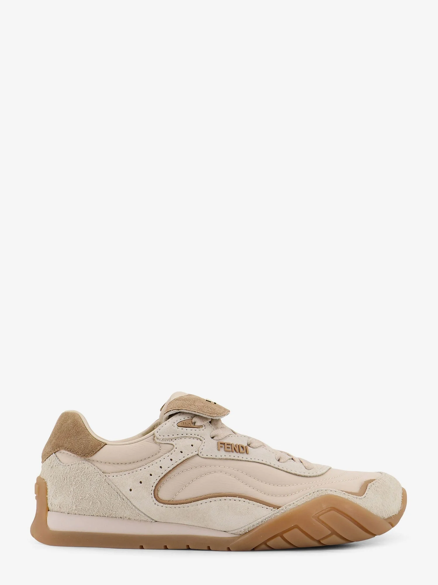 Fendi Wave Pulse Suede Sneakers - 1