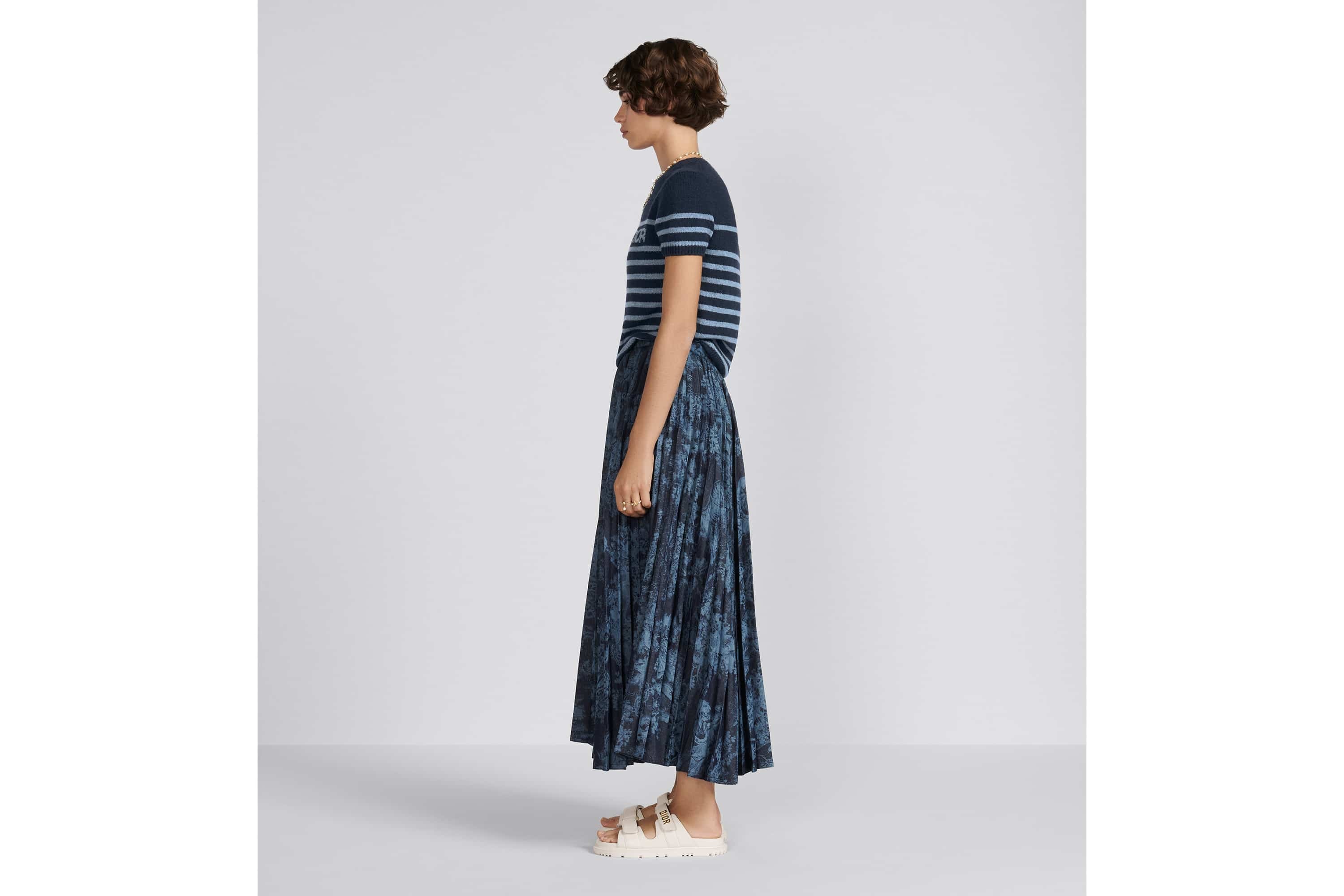 Dioriviera Pleated Mid-Length Skirt - 5