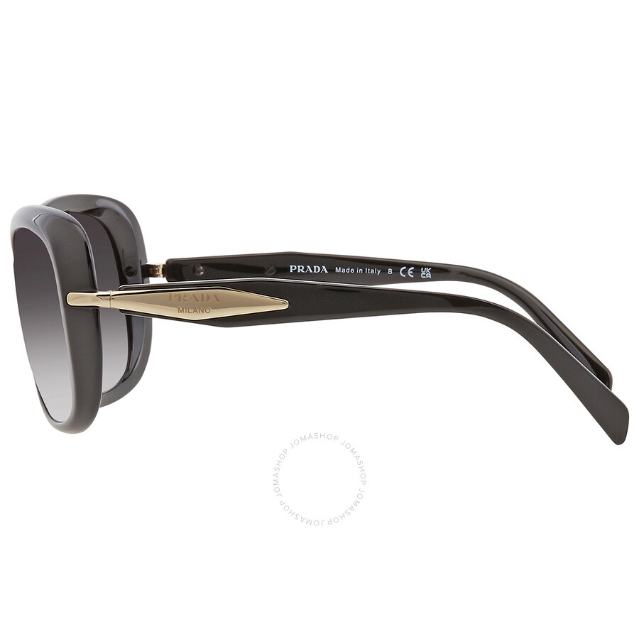 Prada Grey Gradient Butterfly Ladies Sunglasses PR 04ZS 1AB09S 57 - 4