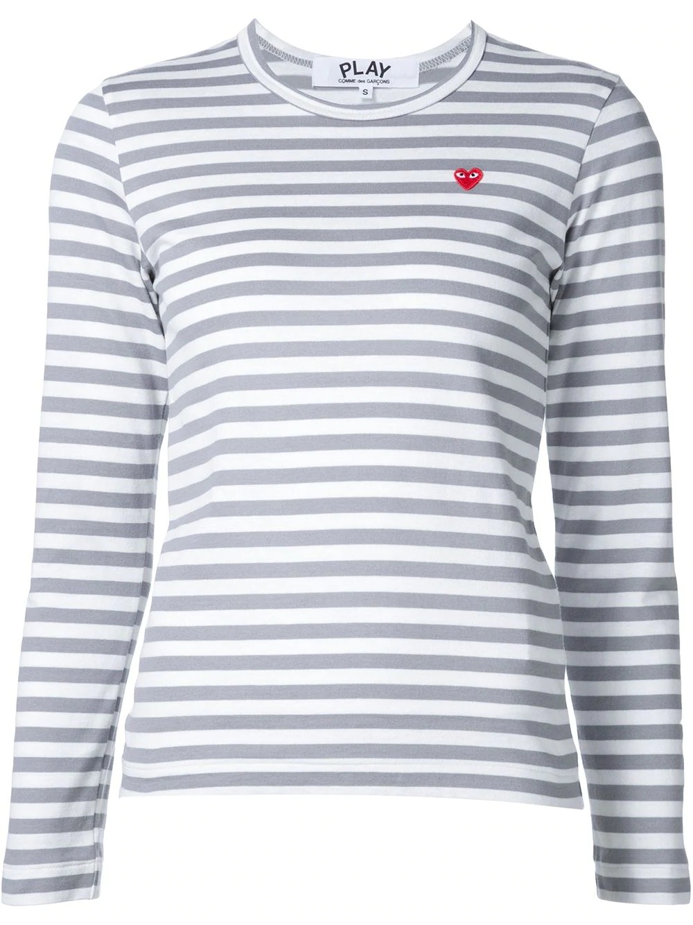 mini heart logo striped T-shirt - 1