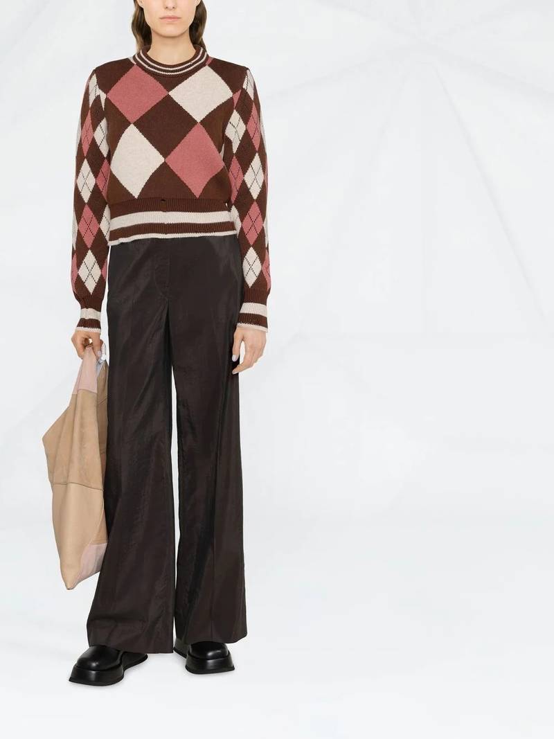 Golden Goose intarsia-knit long-sleeve jumper outlook