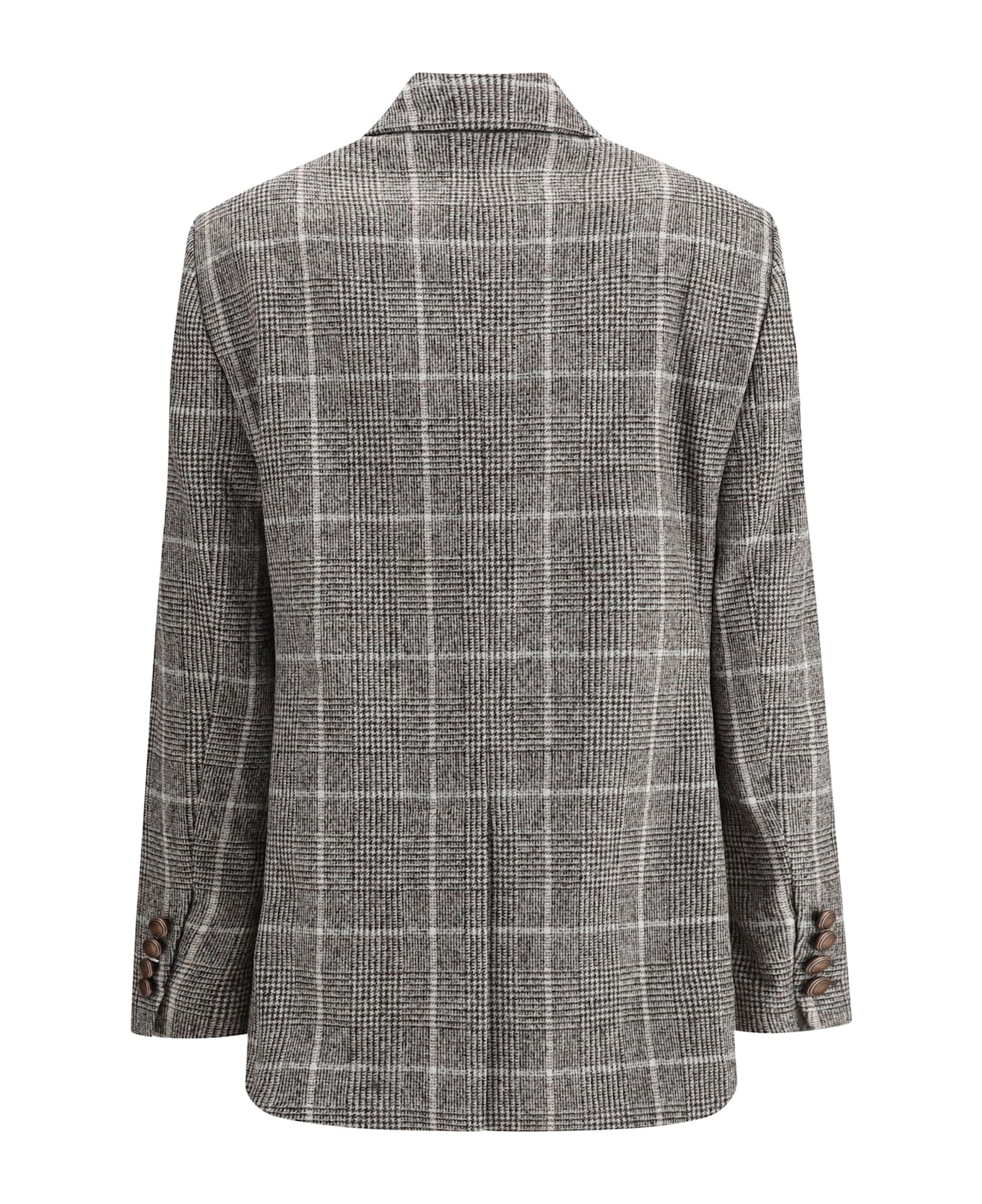 Alpaca And Wool Prince De Galles Blazer - 2
