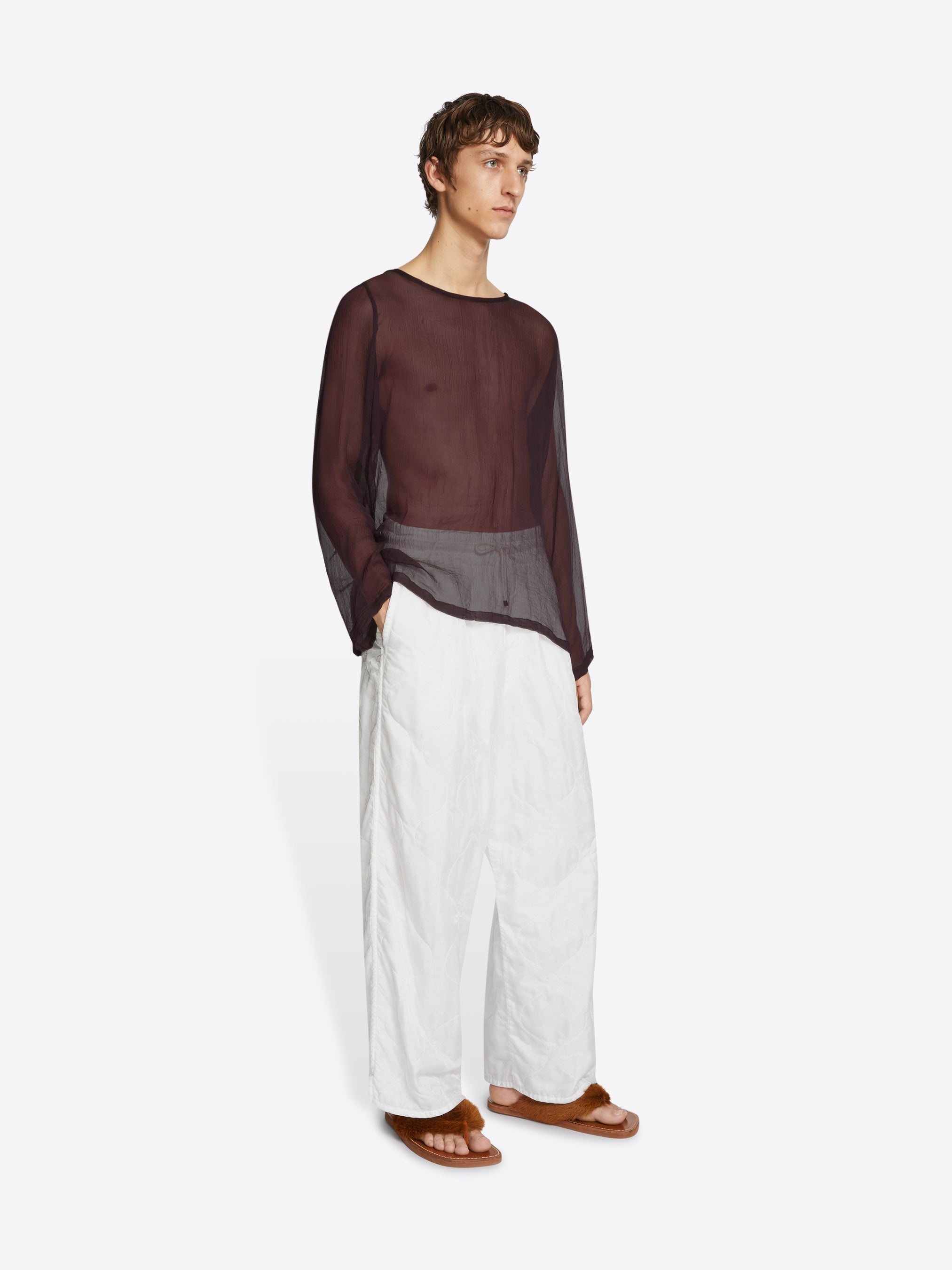 FITTED SILK SHIRT - 3