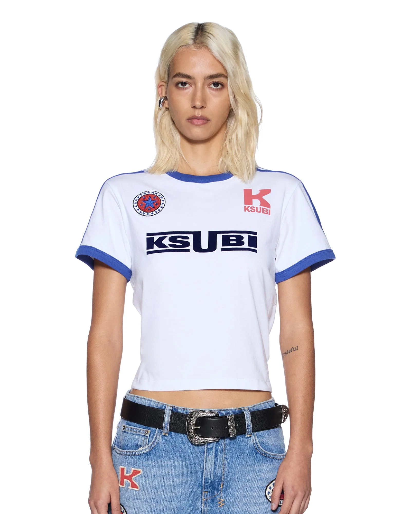 UNION SHRUNKEN TEE WHITE - 1