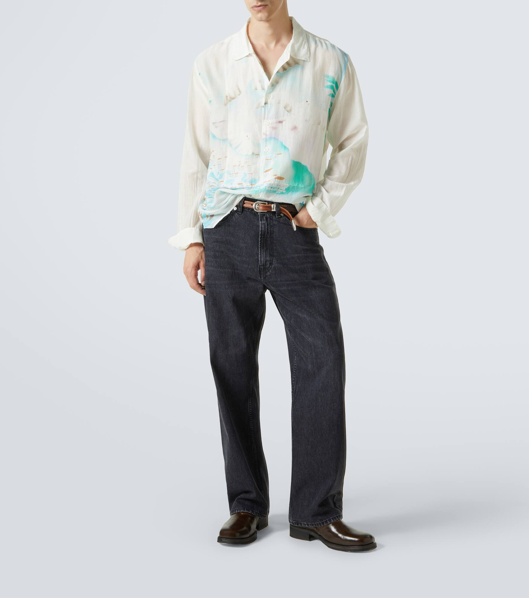 Adorn printed cotton and silk shirt - 2