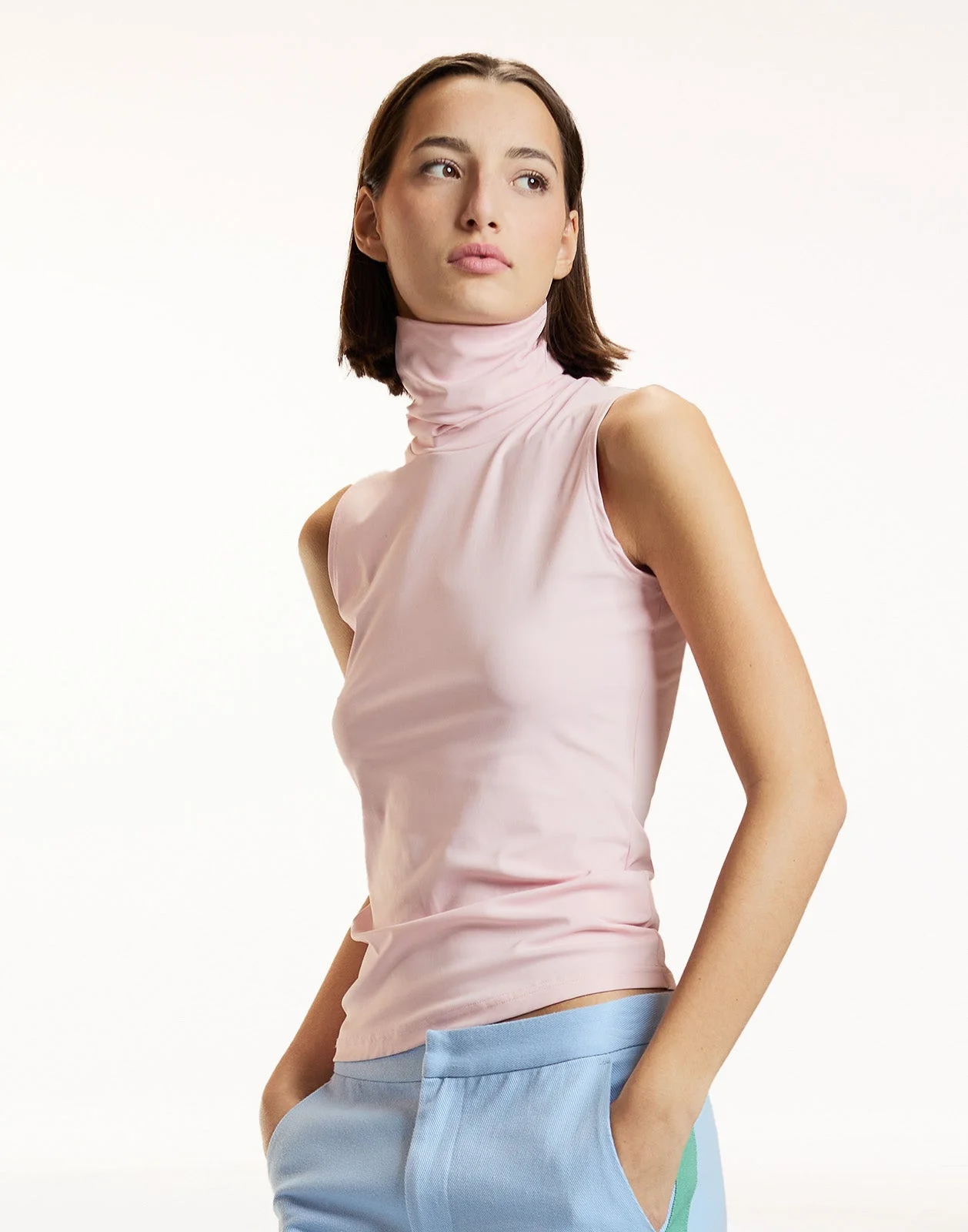 Sutton Sleeveless Turtleneck - 1