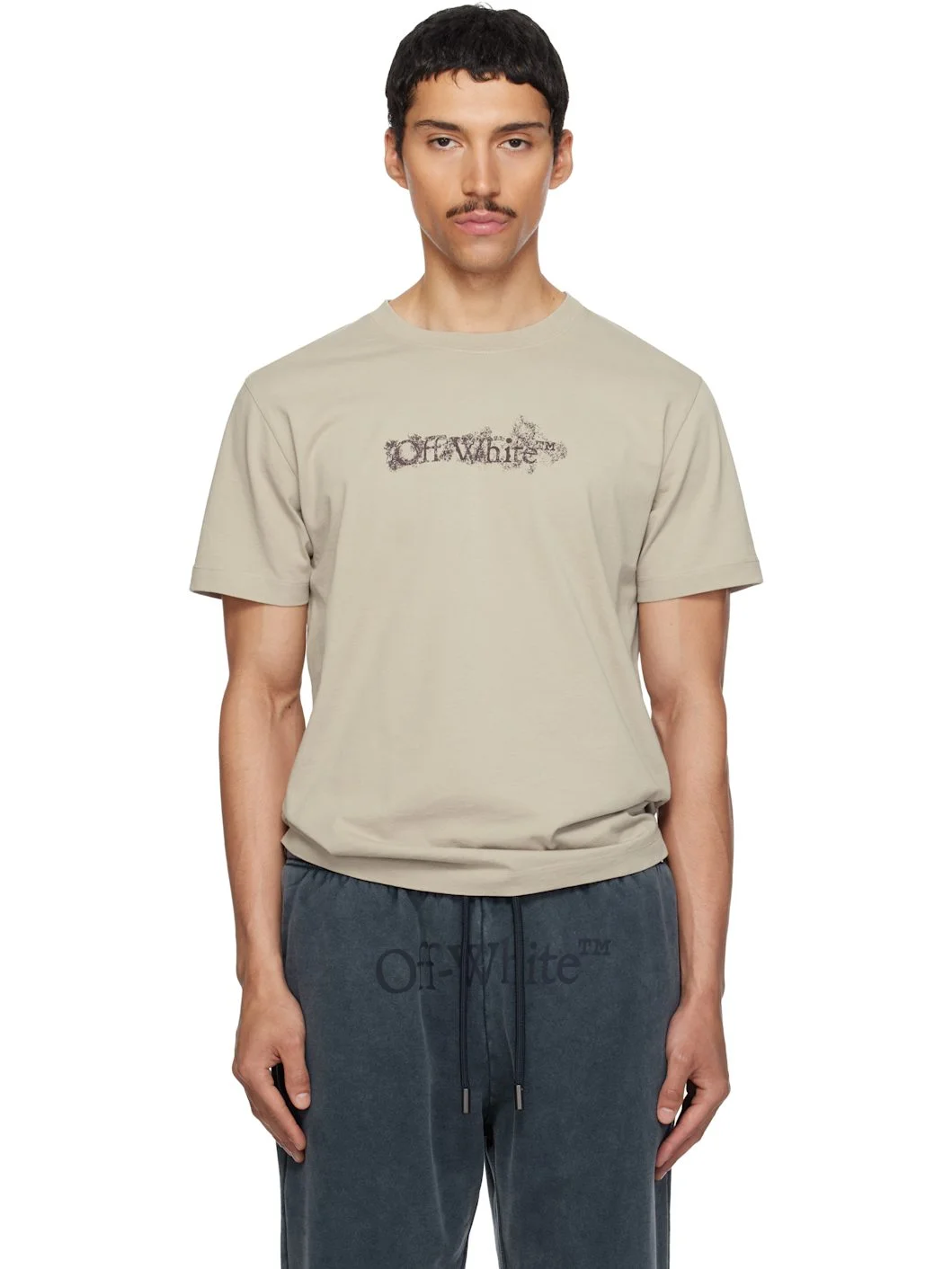 Beige Heraldic Arrow Slim T-shirt - 1