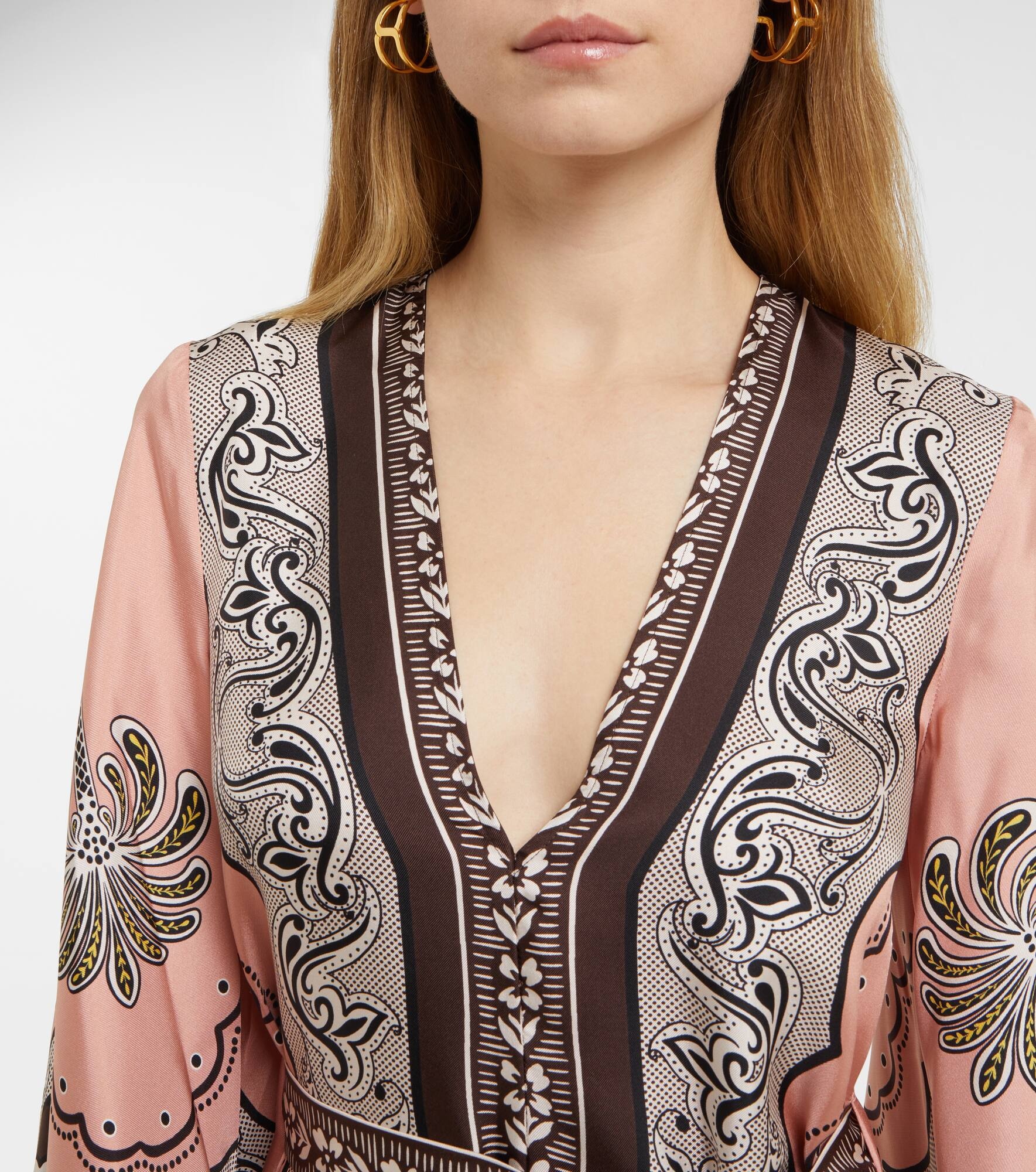 Magnifico printed silk twill minidress - 4