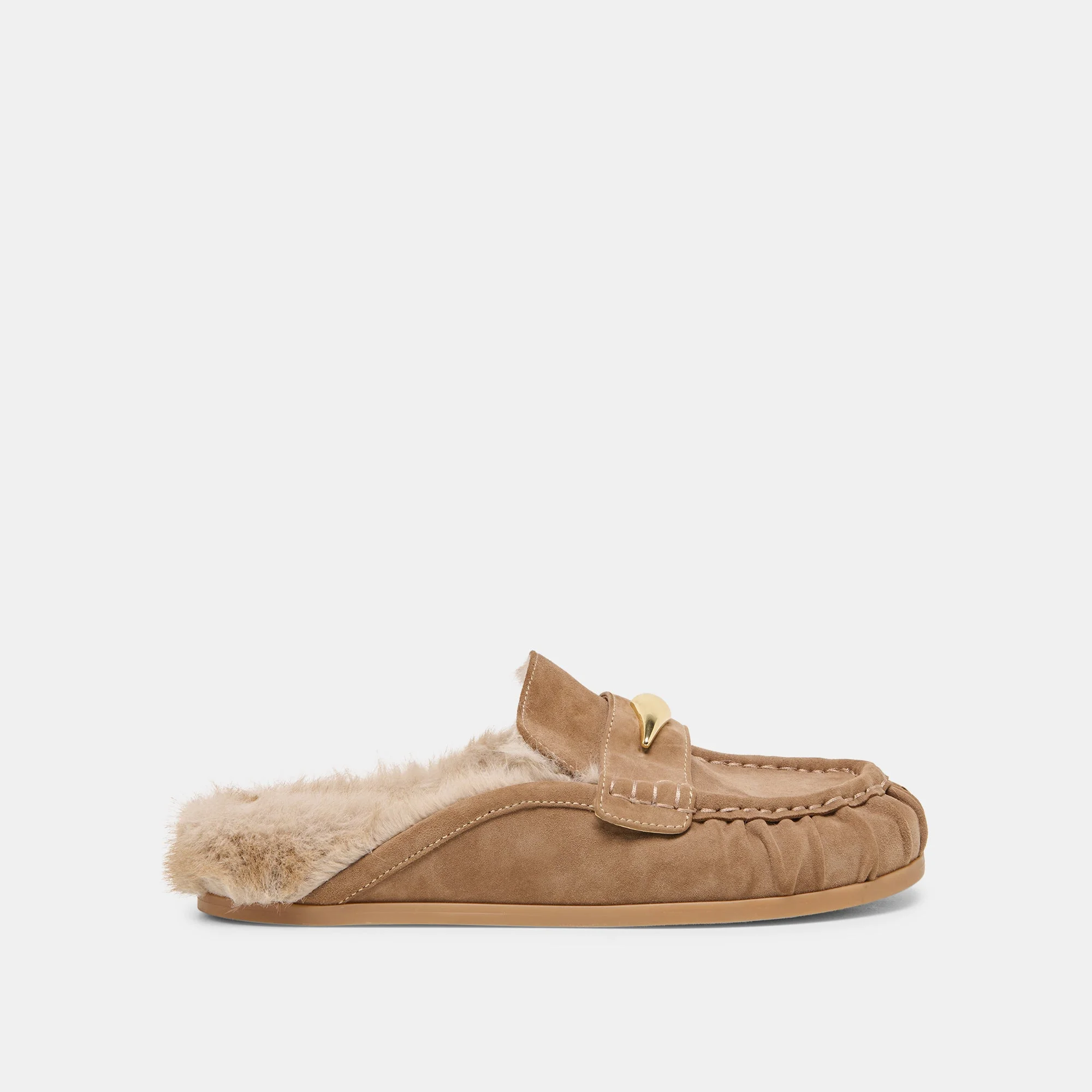 JODERO PLUSH FLATS MUSHROOM SUEDE - 1
