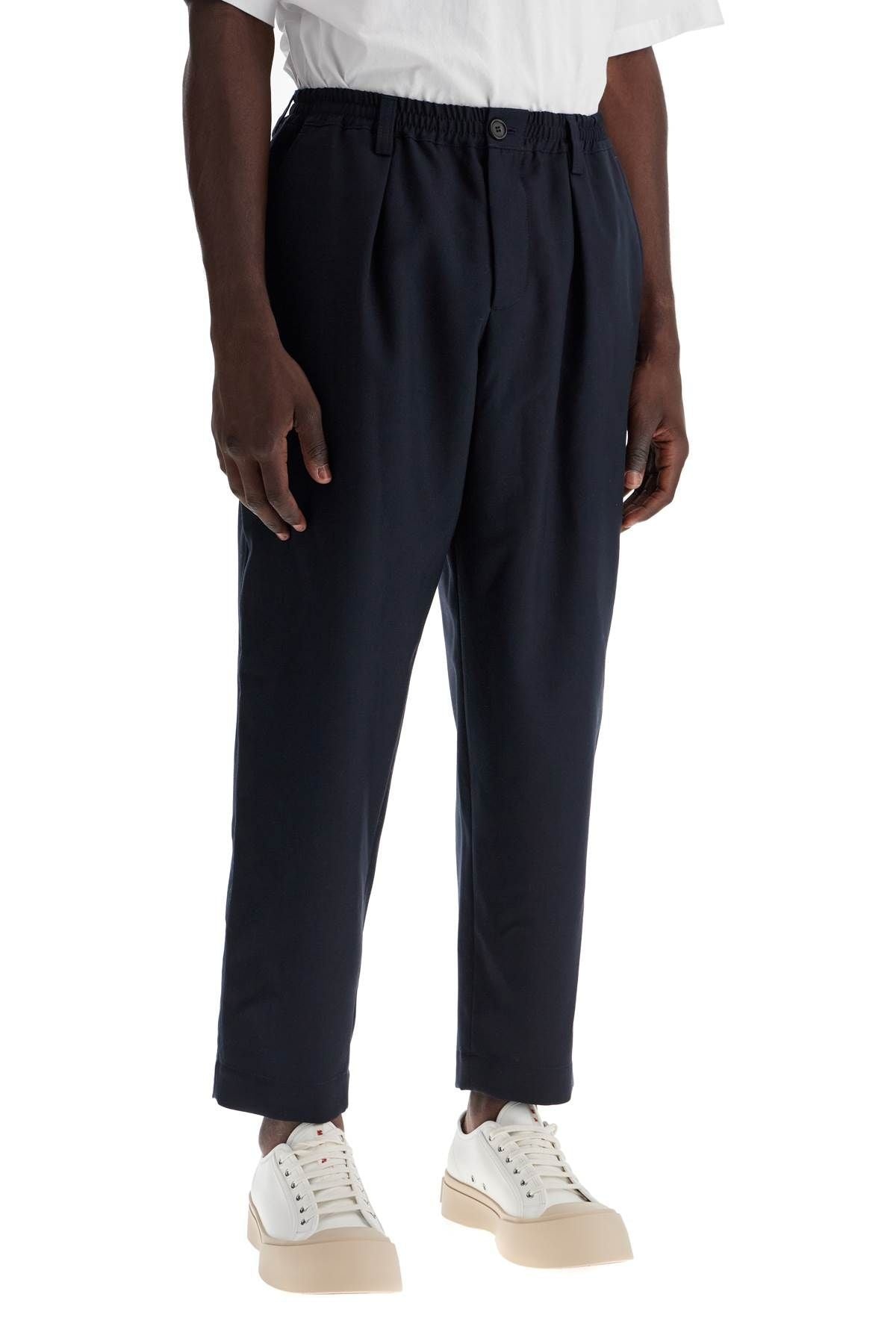 TROPICAL WOOL CROPPED PANTS IN - 3