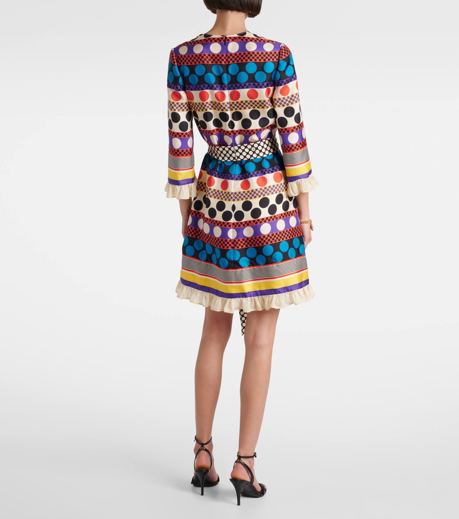 Escape polka-dot silk minidress - 3