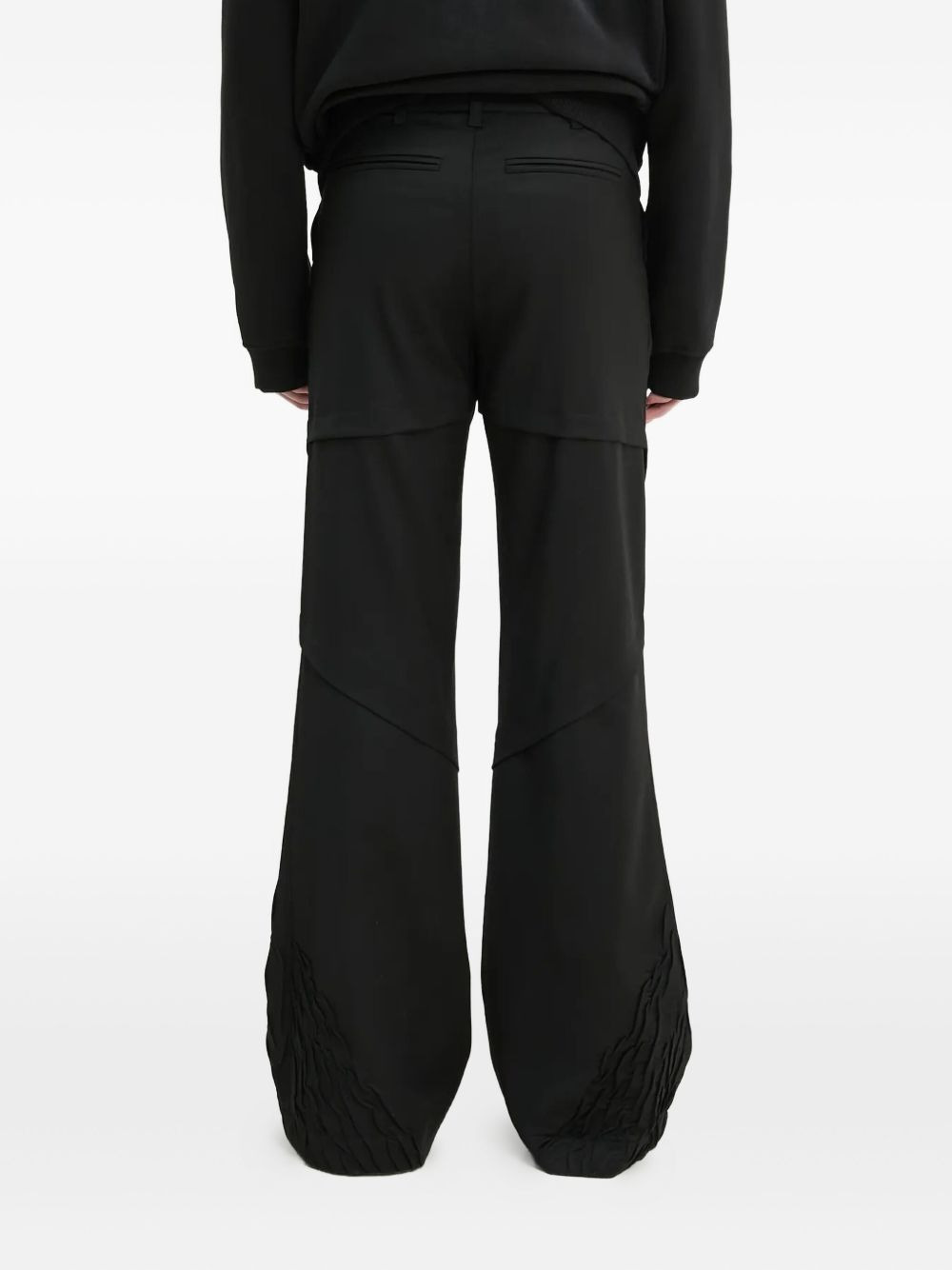 pleated panel trousers - 4