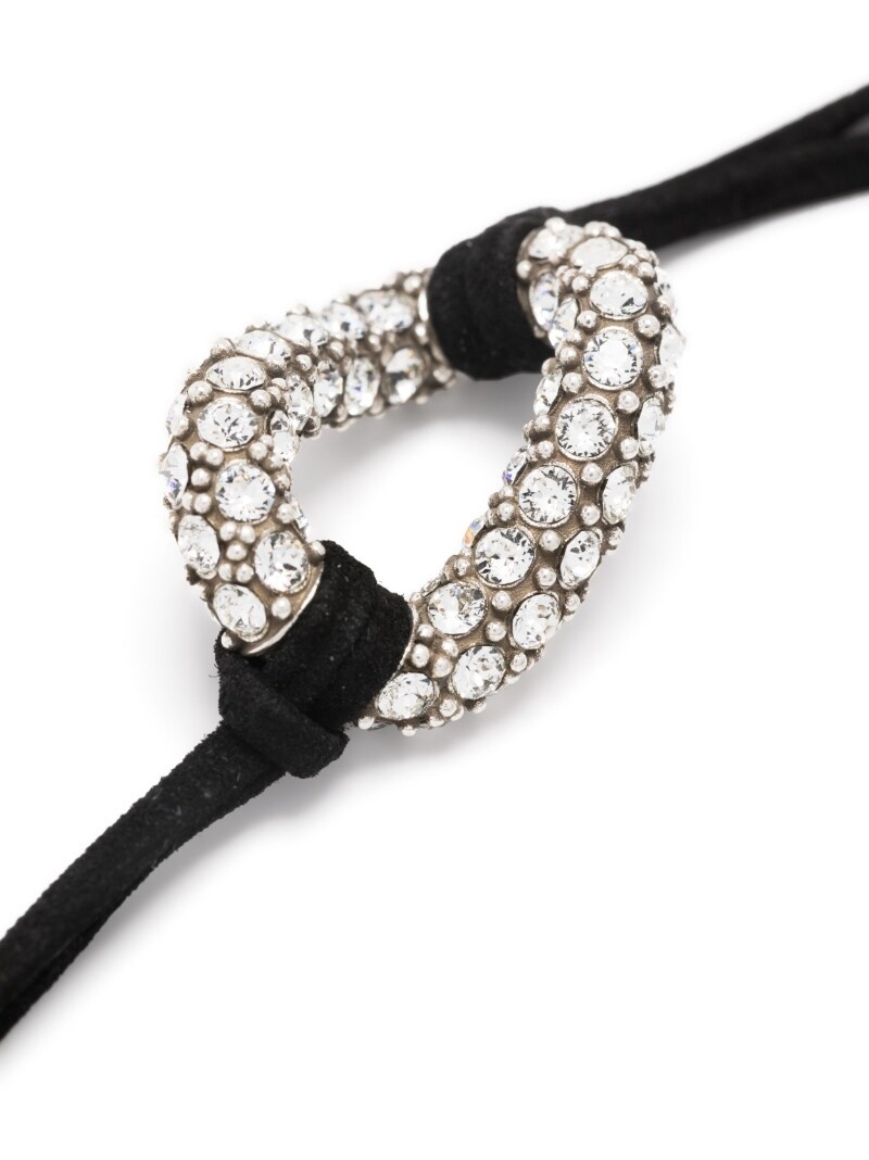 charm-detail cord bracelet - 3