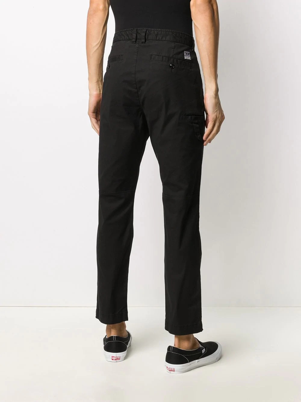 cropped slim-fit trousers - 4