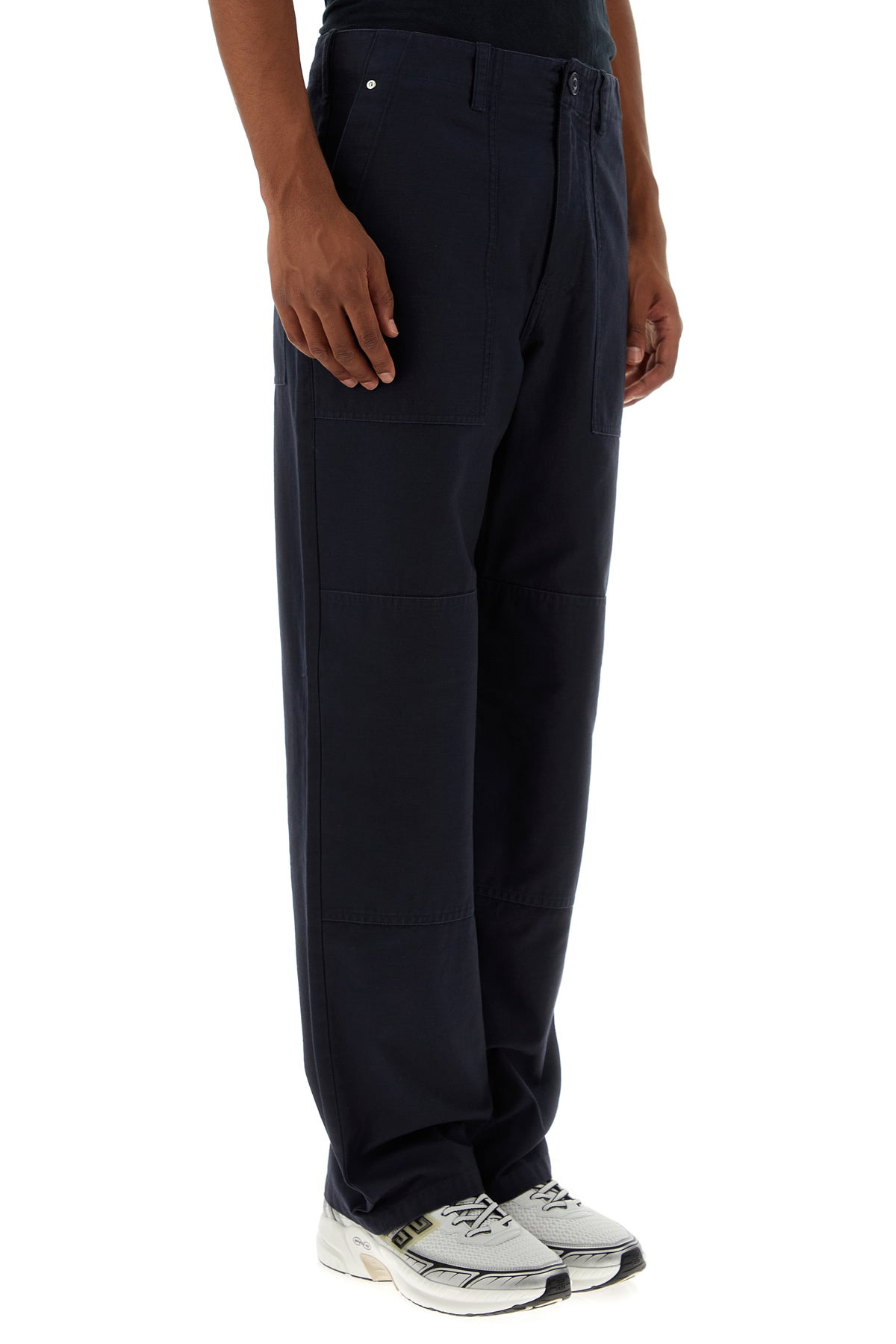 Midnight blue cotton pant - 3