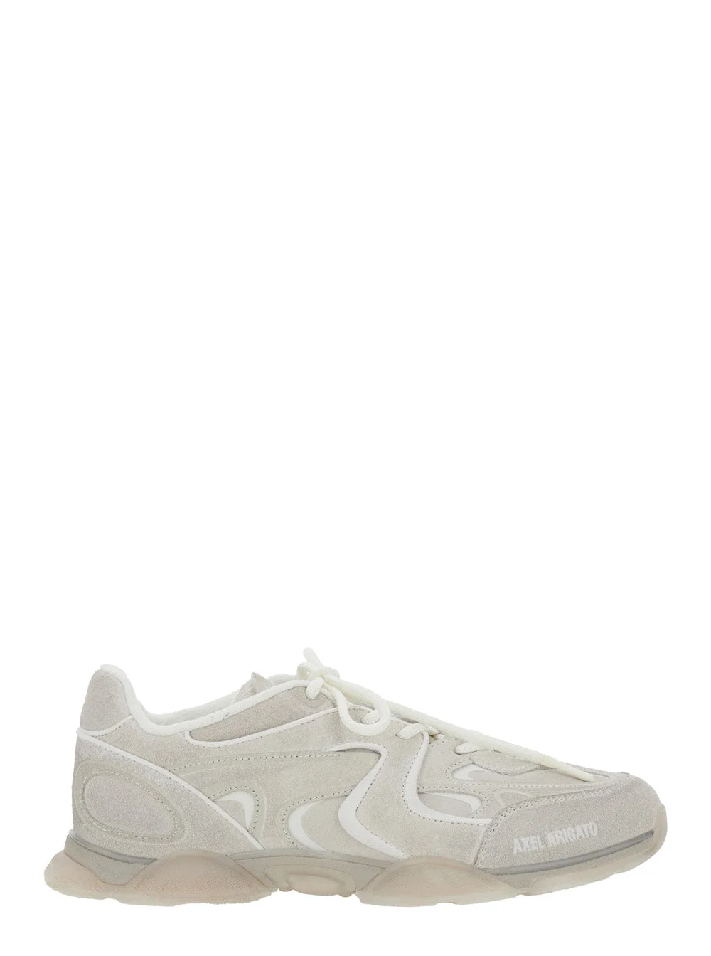 Axel Arigato Men 'Eris' White Sneaker With Side Logo Lettering And Panel Design In Suede Man - 1