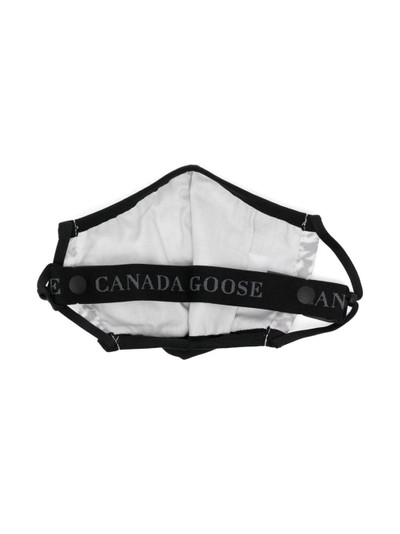 Canada Goose logo-appliquÃ© graphic-print face mask outlook