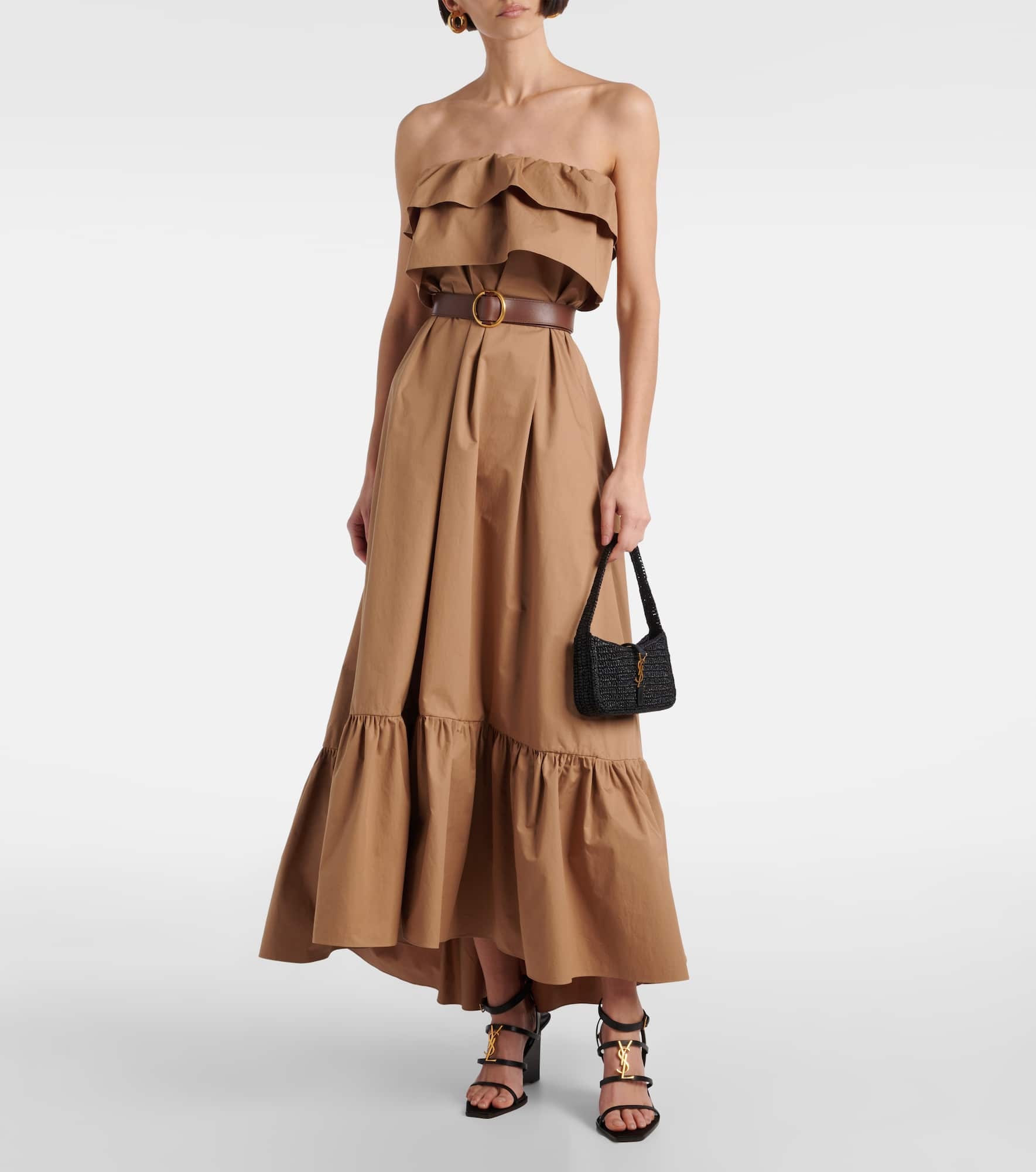 Le 5 à 7 Mini raffia shoulder bag - 5