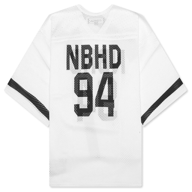 NEIGHBORHOOD HOCKEY S/S V NECK SHIRT - WHITE outlook