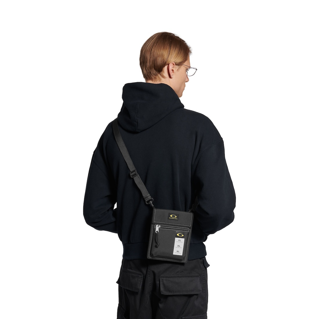 Men's Explorer Pouch With Strap Small in Black/yellow/white - 7