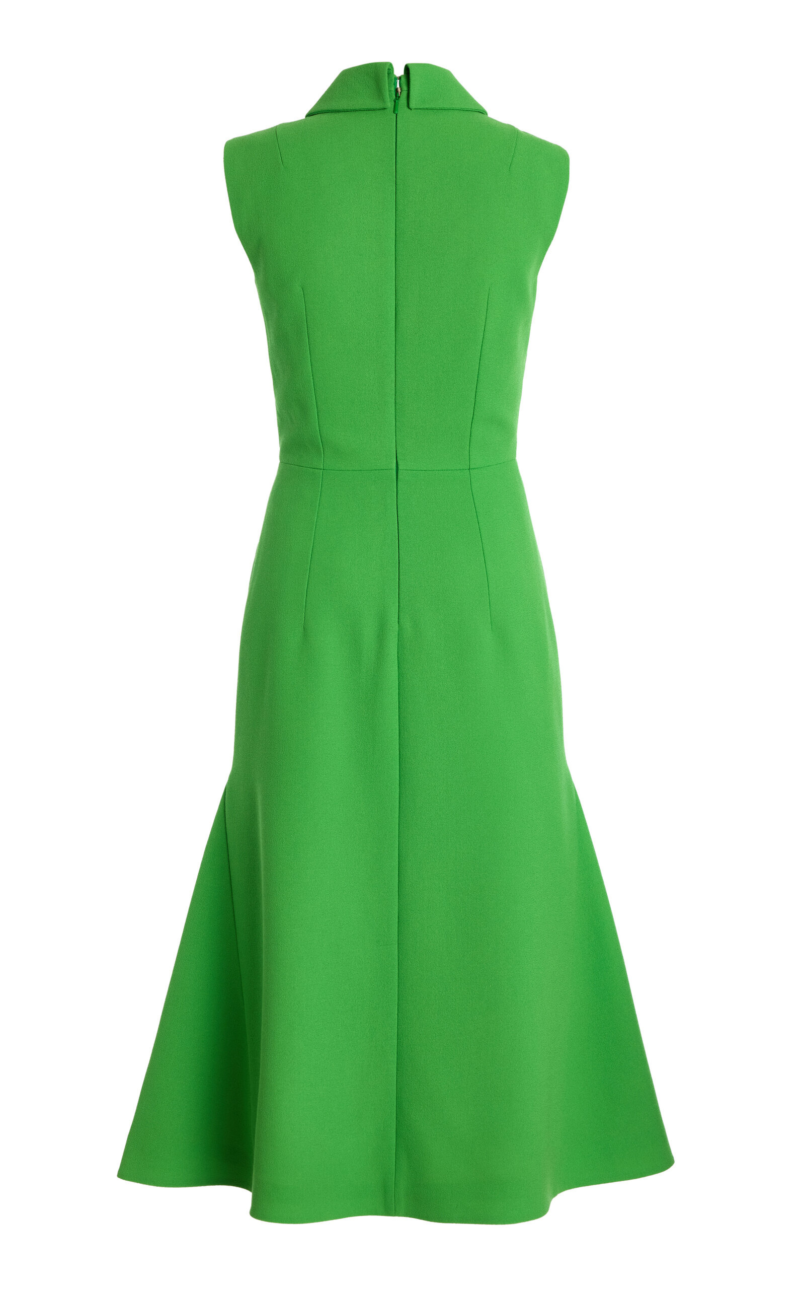 Leontine Collared Wool Dress green - 3