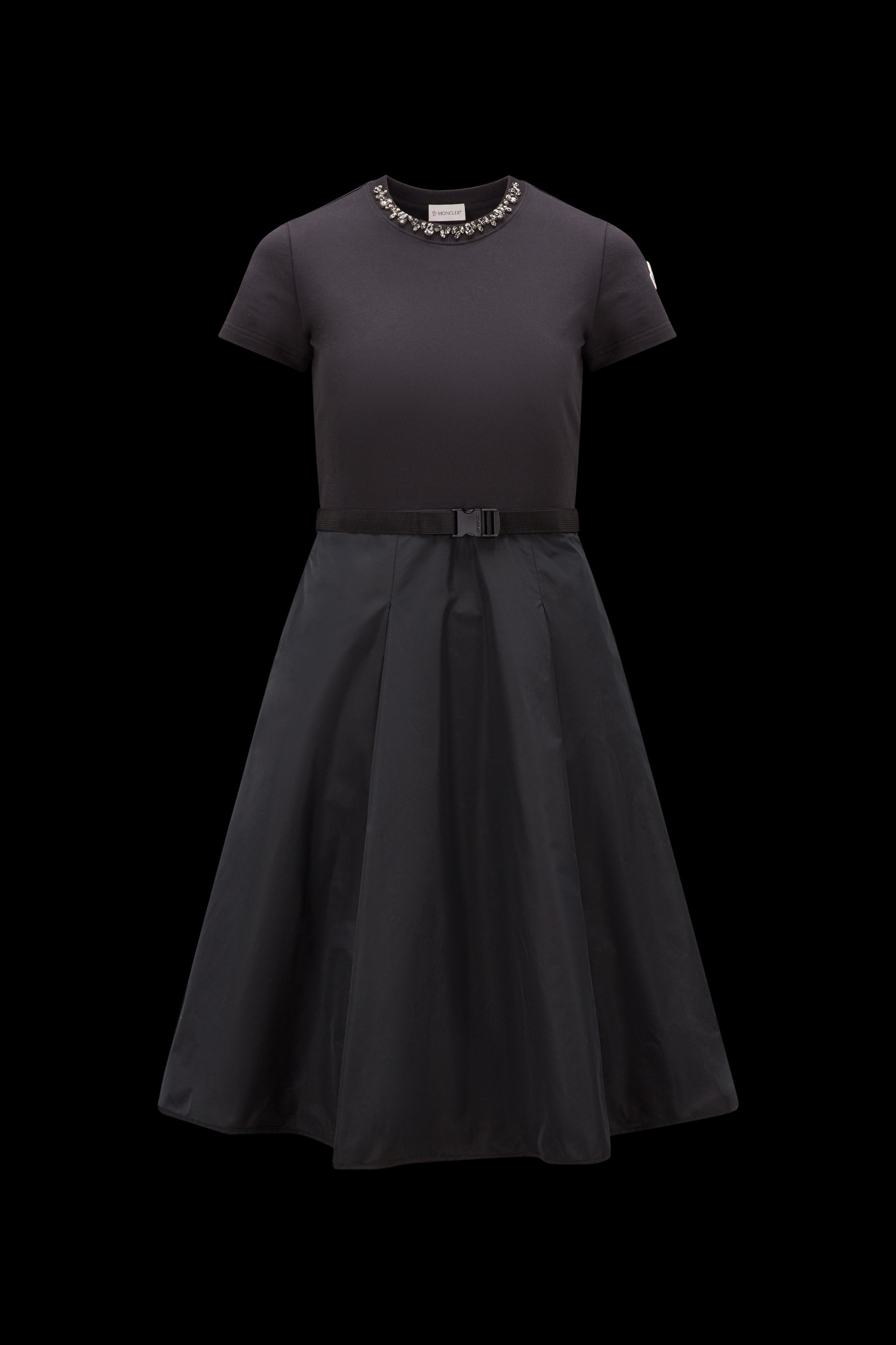 Fleece & Taffeta Dress - 1